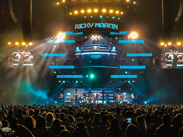 Avolites Ai Infinity RX8 servers feed spectacular Calibash Las Vegas visuals